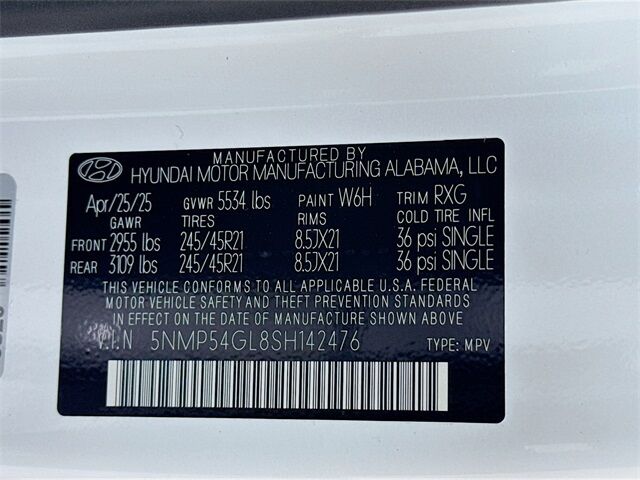 2025 Hyundai Santa Fe Calligraphy Quincy MA