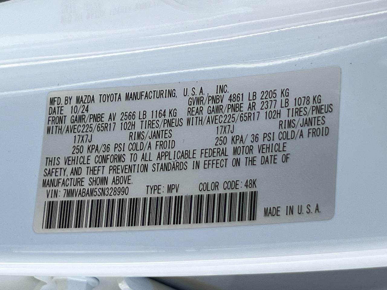 2025 MAZDA CX-50 2.5 S Select Package Hagerstown MD