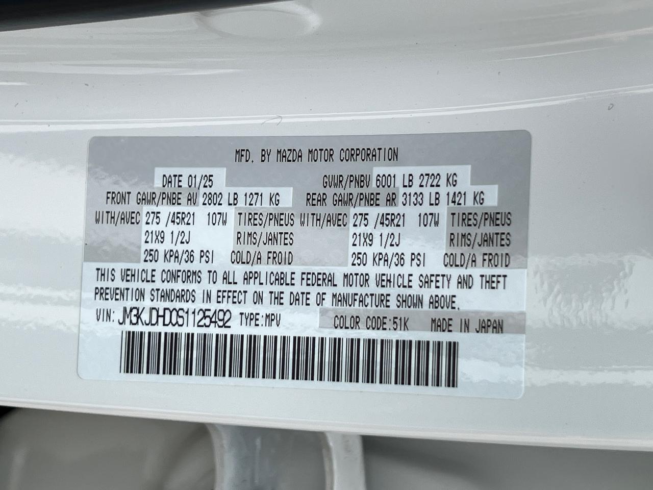 2025 MAZDA CX-70 3.3 Turbo Premium Hagerstown MD