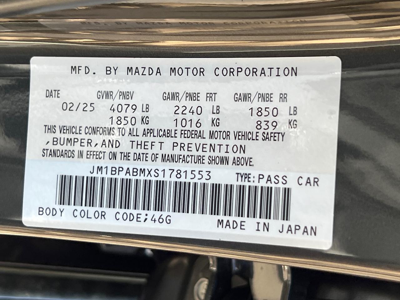 2025 MAZDA Mazda3 2.5 S Select Sport Hagerstown MD