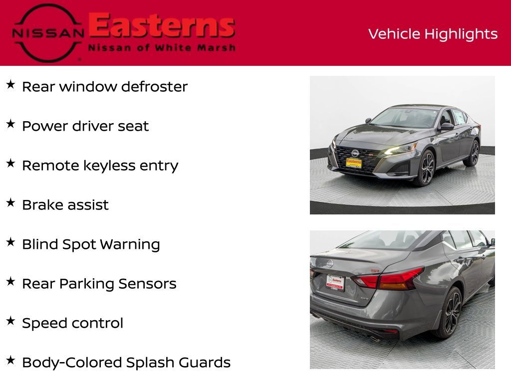 2025 Nissan Altima 2.5 SR White Marsh MD