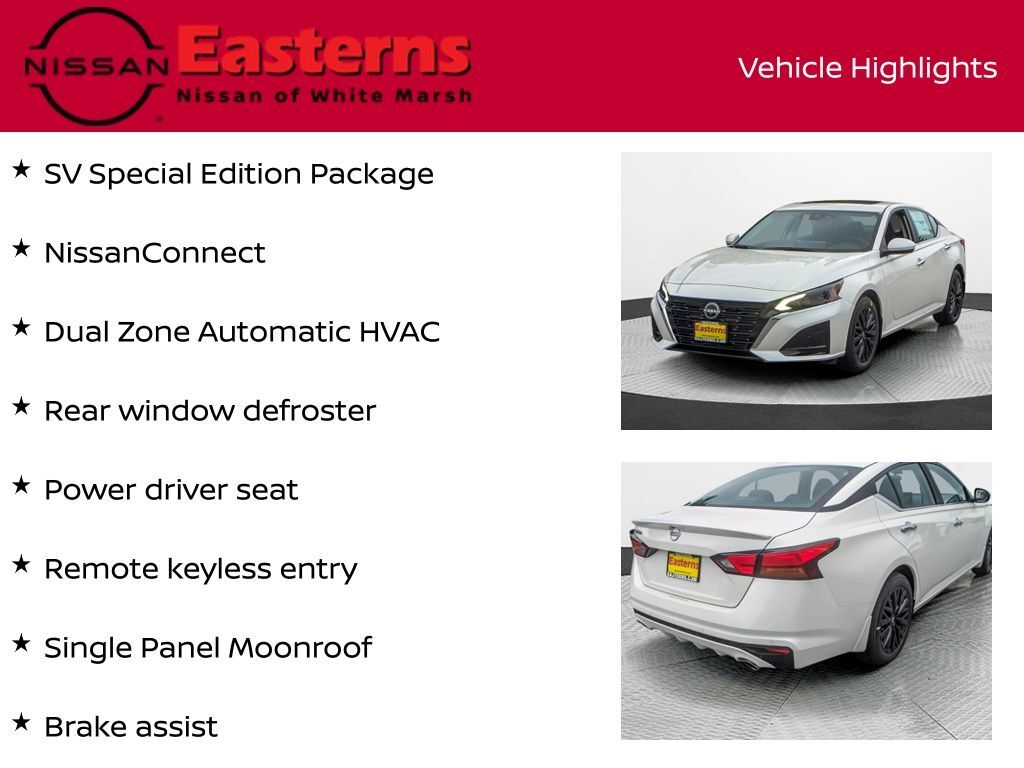 2025 Nissan Altima 2.5 SV White Marsh MD