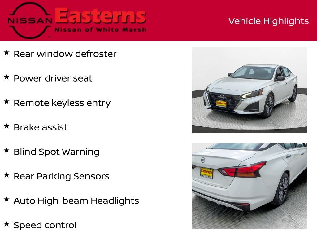 2025 Nissan Altima 2.5 SV White Marsh MD