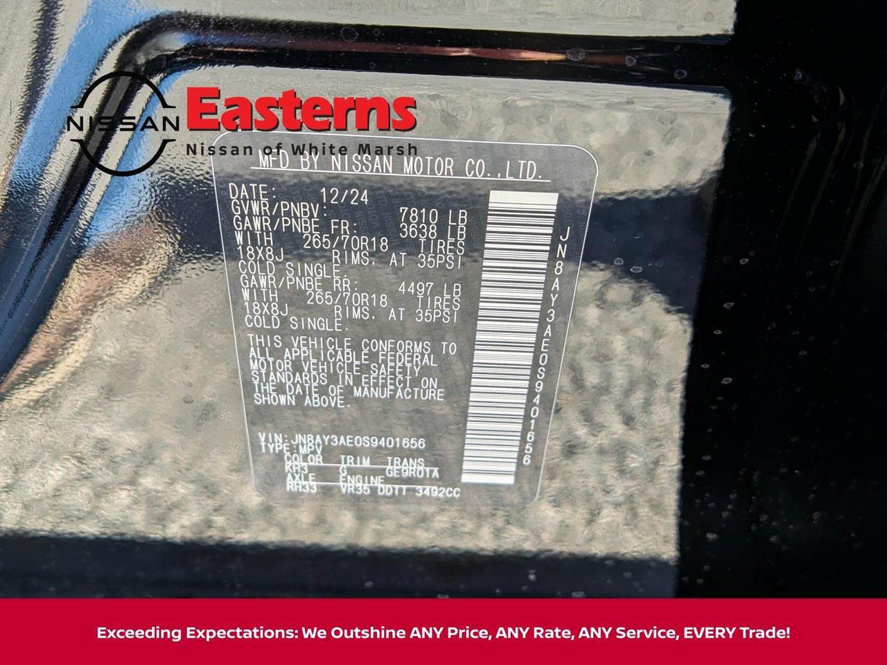 2025 Nissan Armada SV White Marsh MD