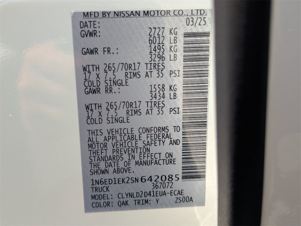2025 Nissan Frontier PRO-4X Kennesaw GA