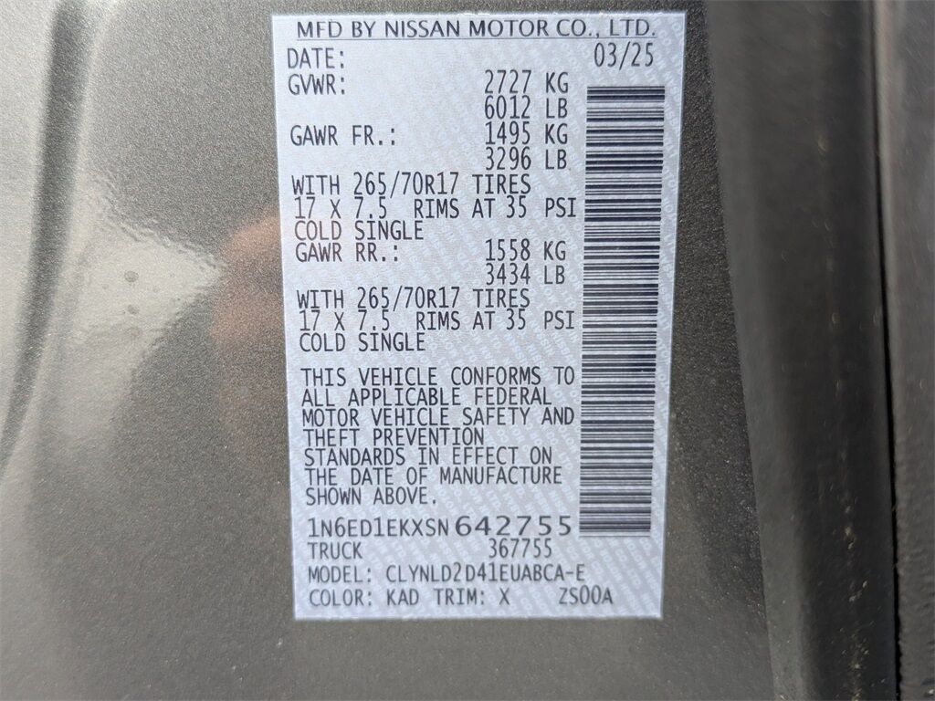 2025 Nissan Frontier PRO-4X Kennesaw GA