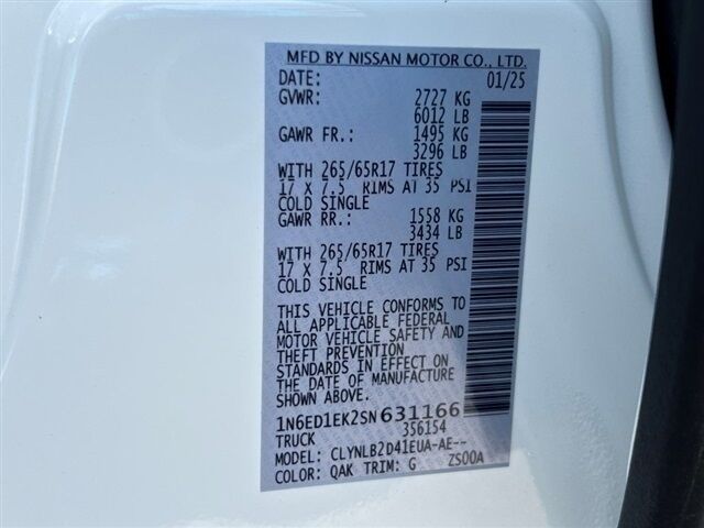 2025 Nissan Frontier SV Waldorf MD