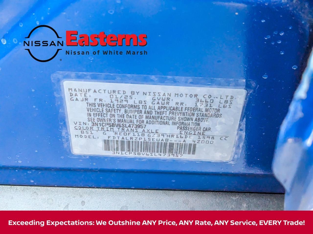 2025 Nissan Kicks S White Marsh MD