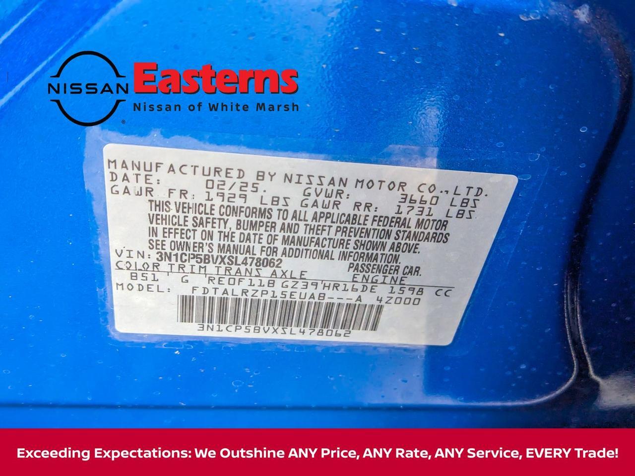 2025 Nissan Kicks S White Marsh MD