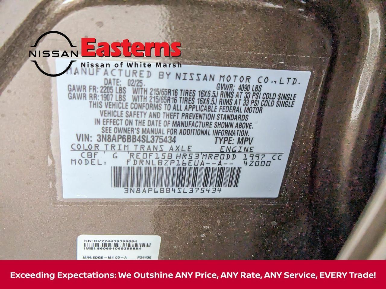 2025 Nissan Kicks S White Marsh MD