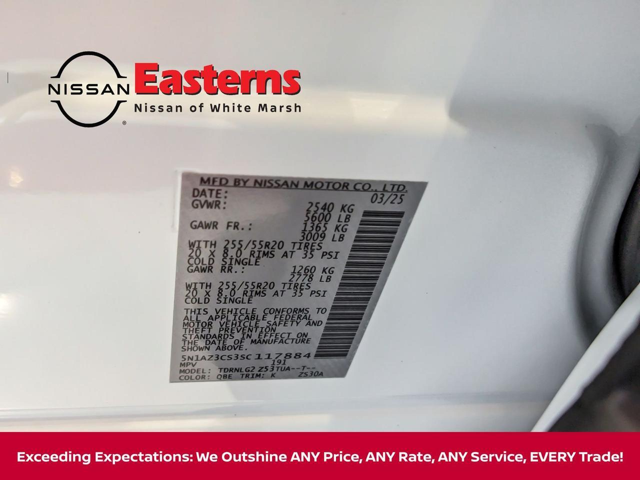 2025 Nissan Murano SL White Marsh MD