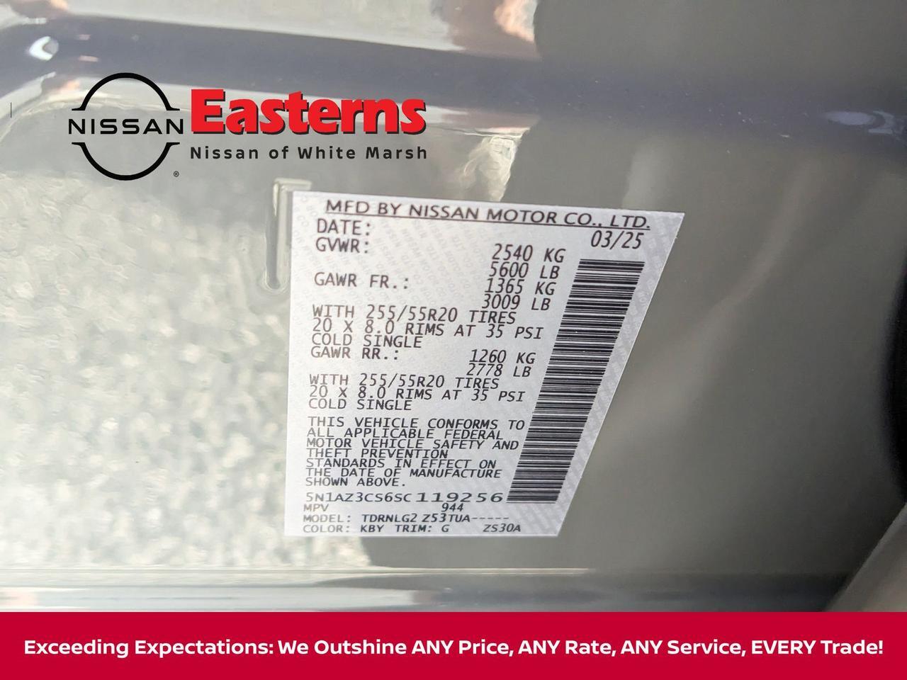 2025 Nissan Murano SL White Marsh MD