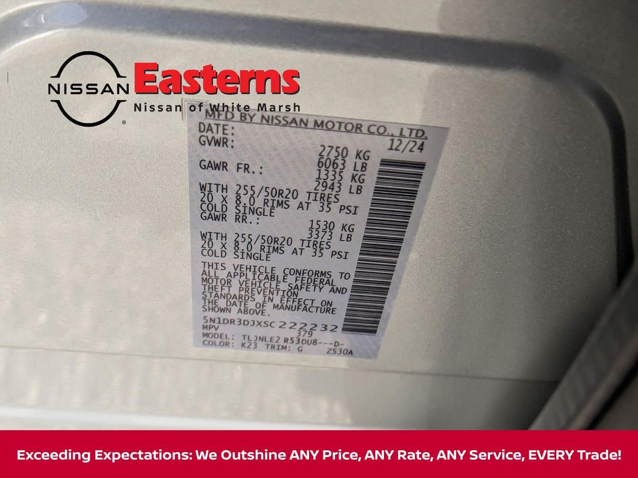 2025 Nissan Pathfinder Platinum White Marsh MD