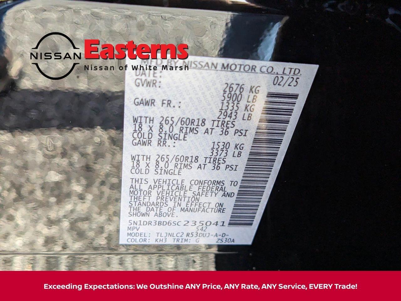 2025 Nissan Pathfinder Rock Creek White Marsh MD