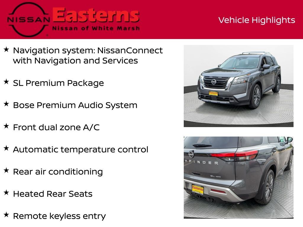 2025 Nissan Pathfinder SL White Marsh MD