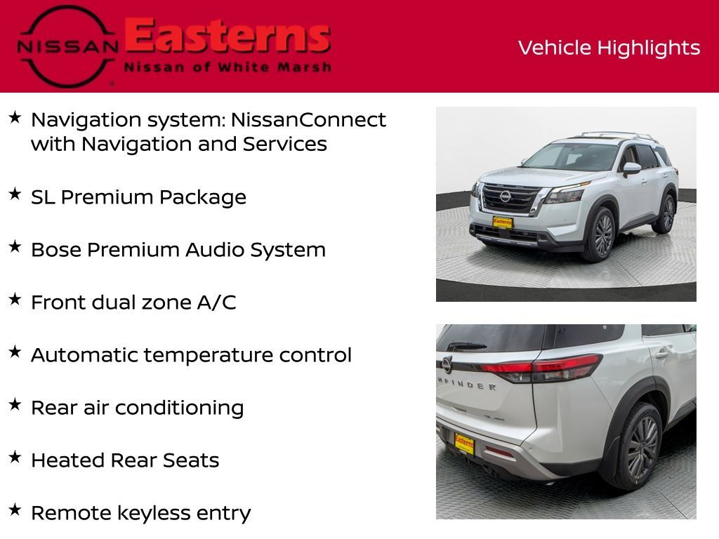 2025 Nissan Pathfinder SL White Marsh MD