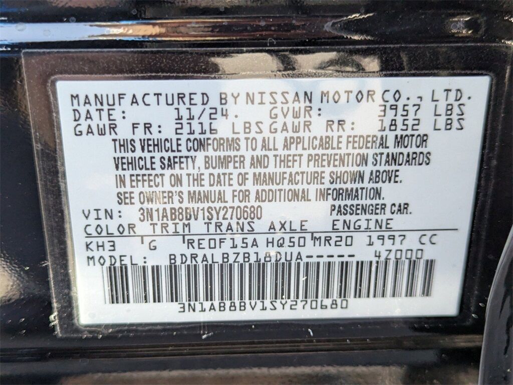 2025 Nissan Sentra S Kennesaw GA