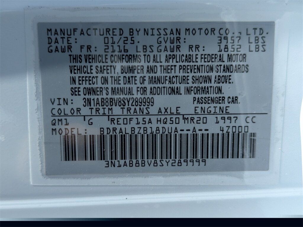 2025 Nissan Sentra S Kennesaw GA