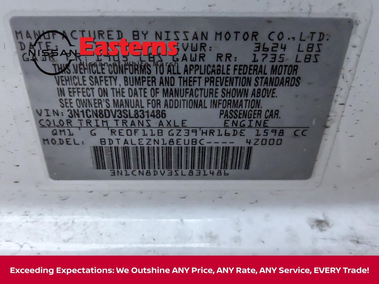 2025 Nissan Versa 1.6 S White Marsh MD