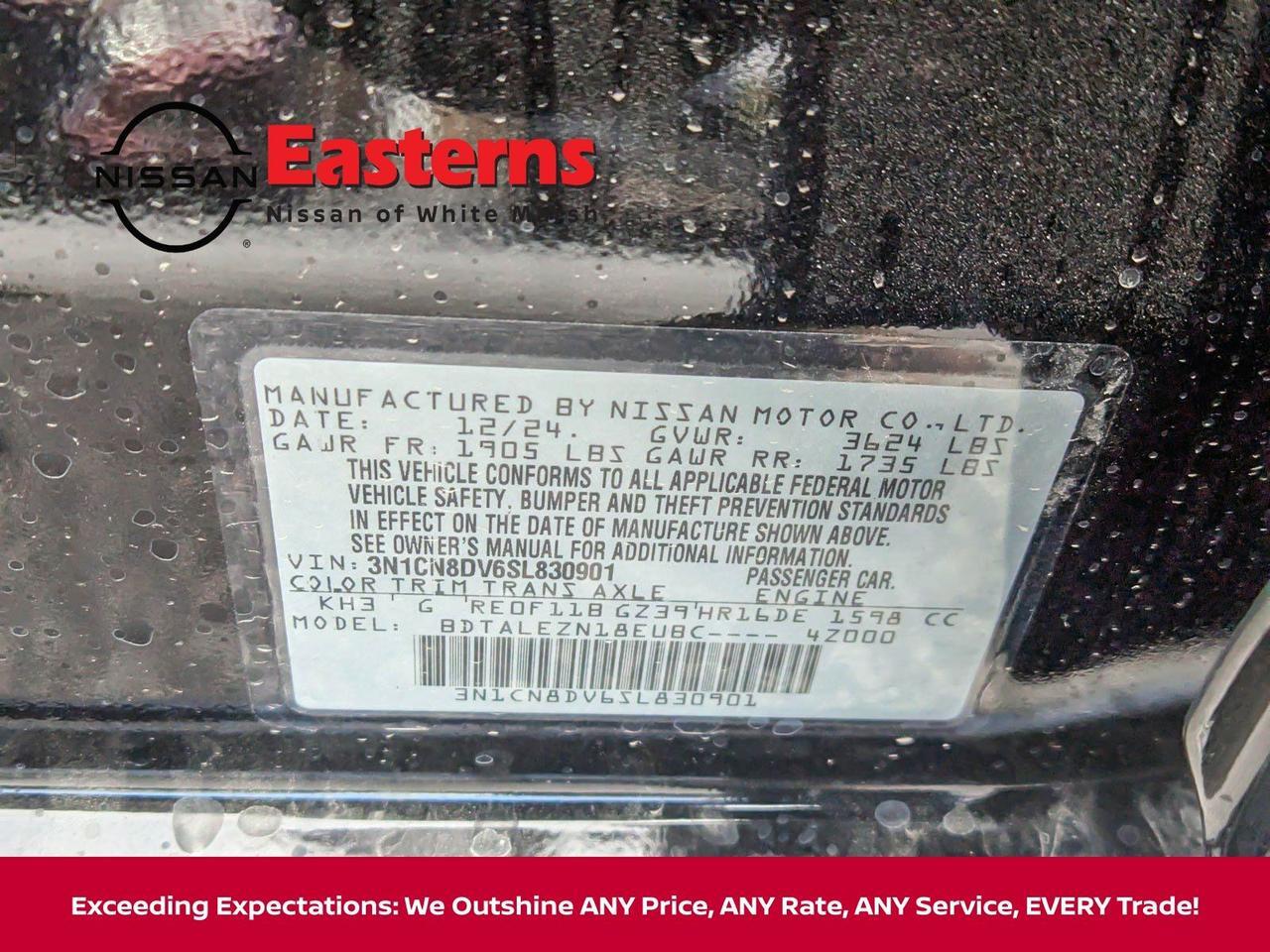 2025 Nissan Versa 1.6 S White Marsh MD