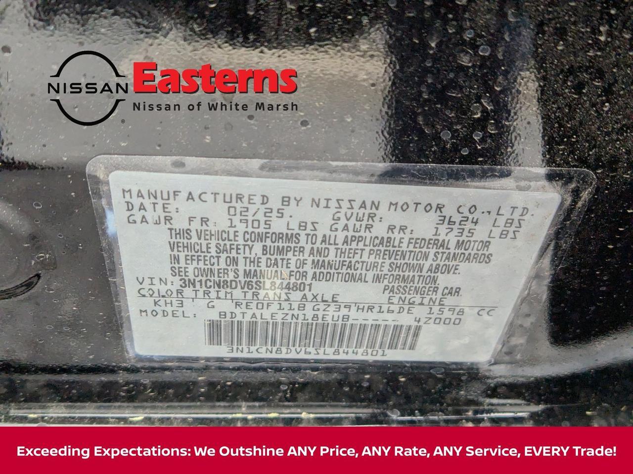 2025 Nissan Versa 1.6 S White Marsh MD