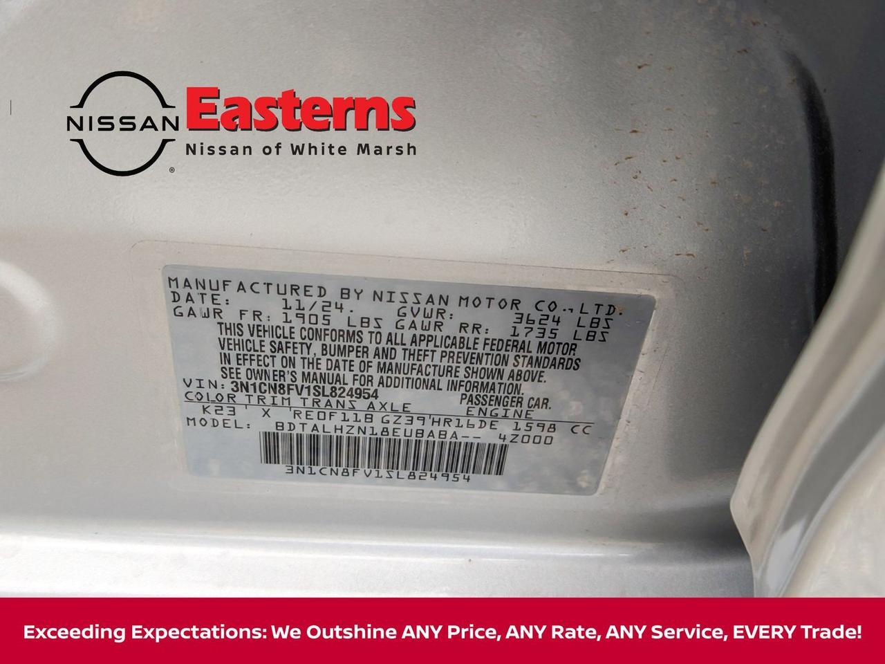 2025 Nissan Versa 1.6 SR White Marsh MD