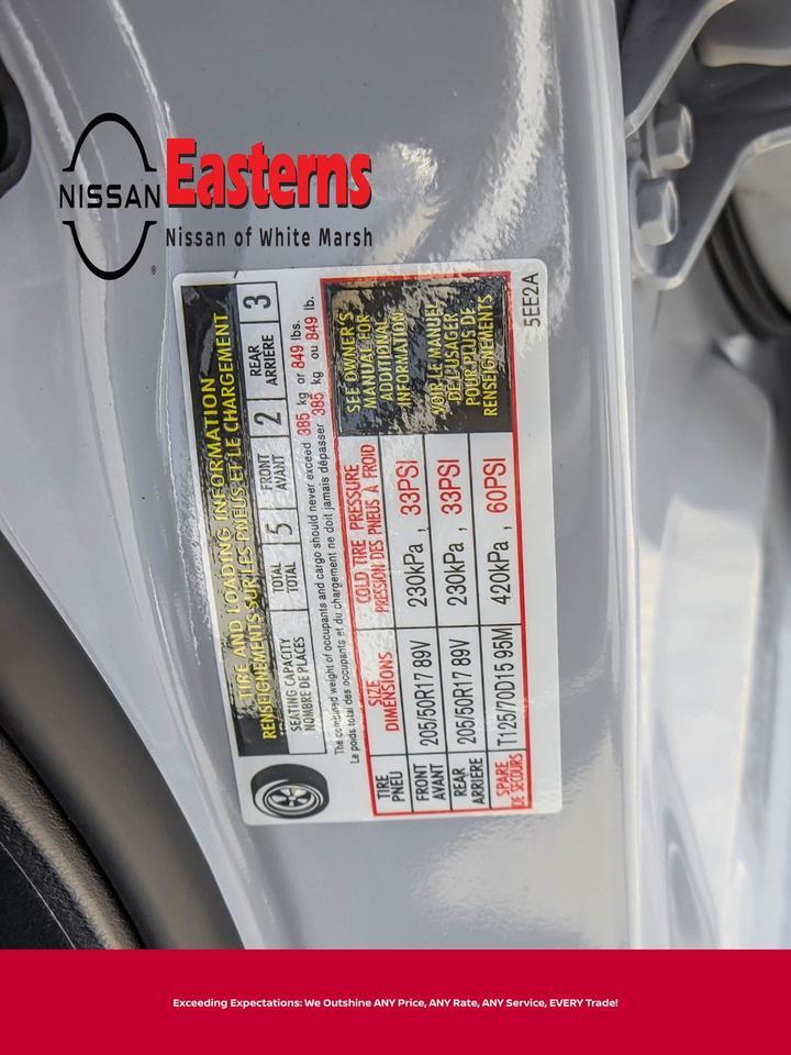 2025 Nissan Versa 1.6 SR White Marsh MD