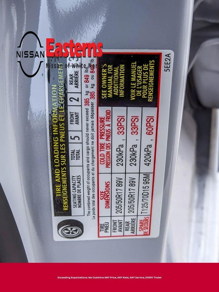 2025 Nissan Versa 1.6 SR White Marsh MD