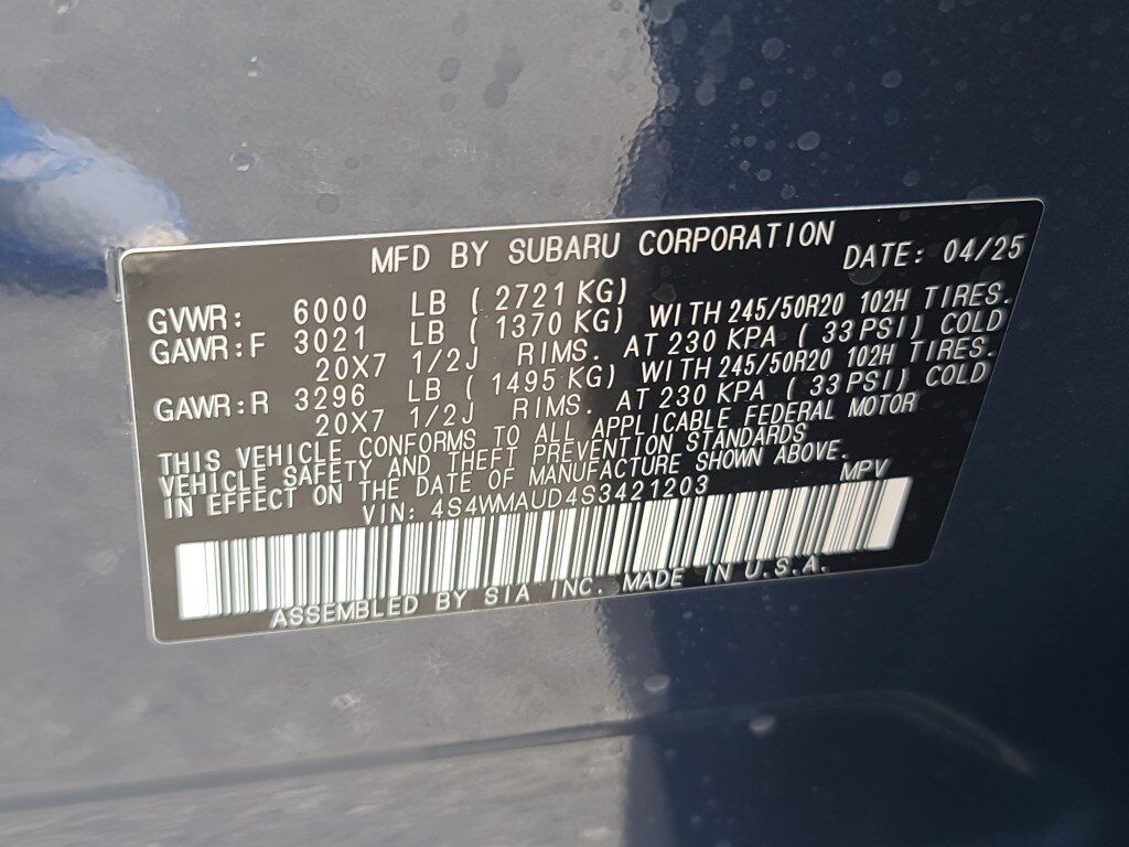 2025 Subaru Ascent Touring Springfield VA