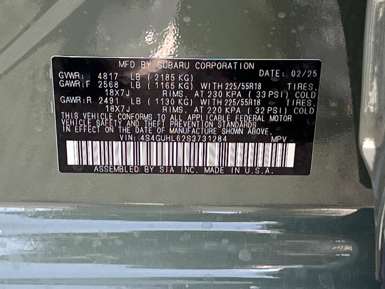 2025 Subaru Crosstrek Limited Hagerstown MD