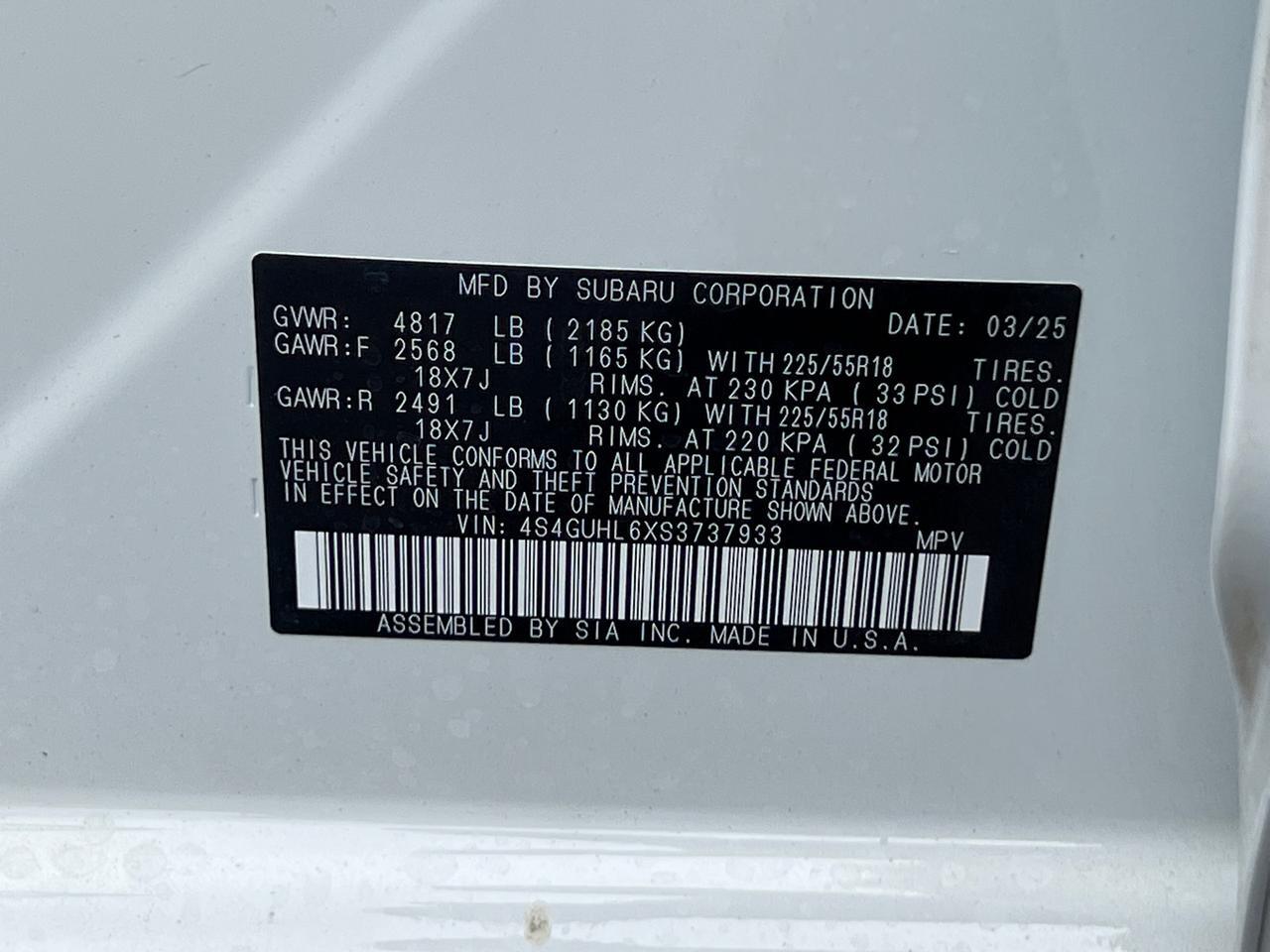 2025 Subaru Crosstrek Limited Hagerstown MD