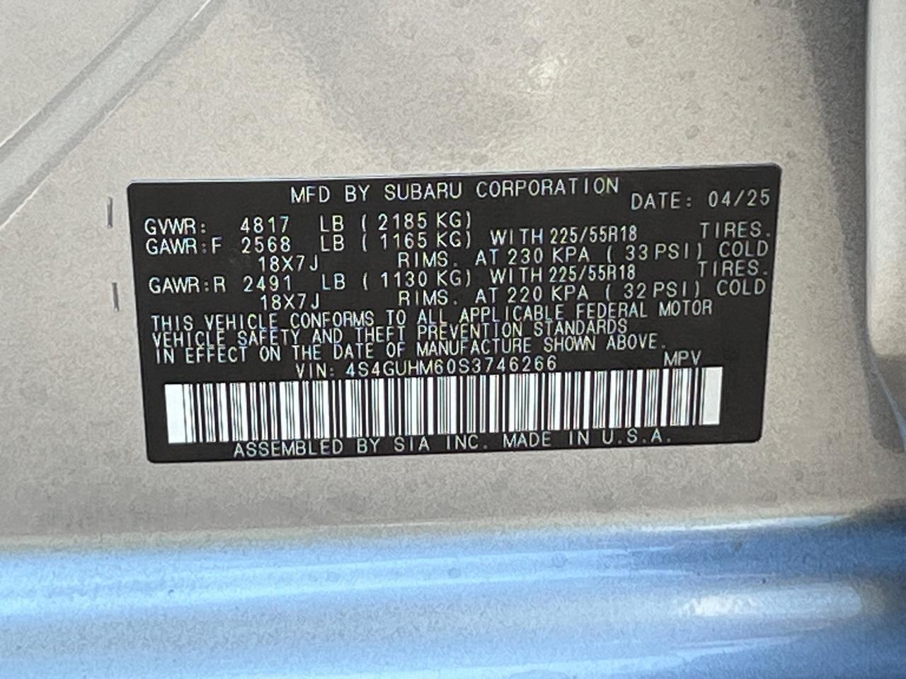 2025 Subaru Crosstrek Limited Hagerstown MD