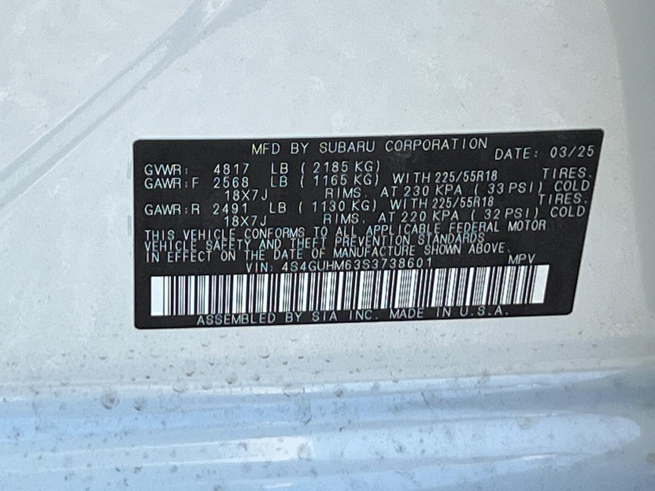 2025 Subaru Crosstrek Limited Hagerstown MD