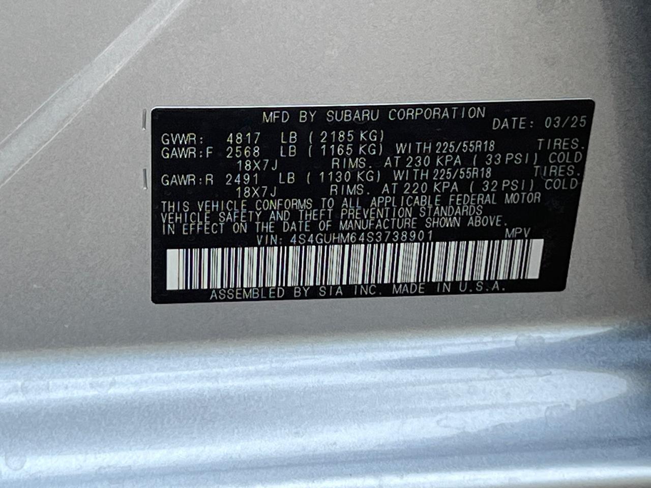 2025 Subaru Crosstrek Limited Hagerstown MD