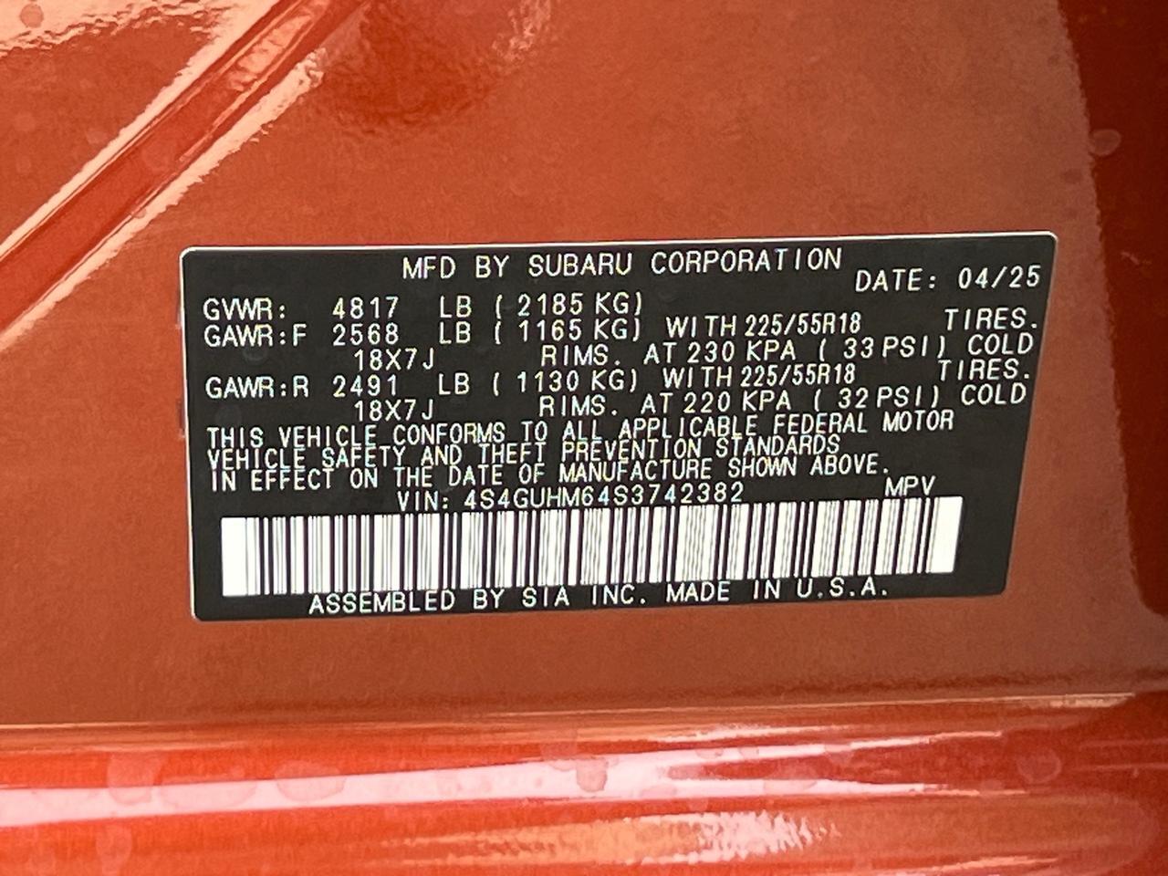 2025 Subaru Crosstrek Limited Hagerstown MD