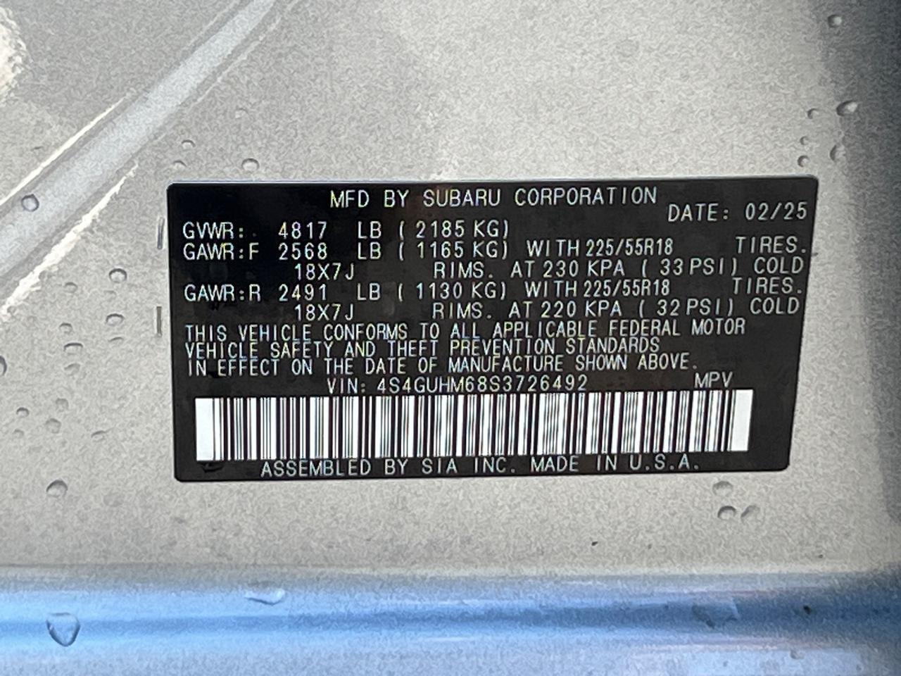 2025 Subaru Crosstrek Limited Hagerstown MD