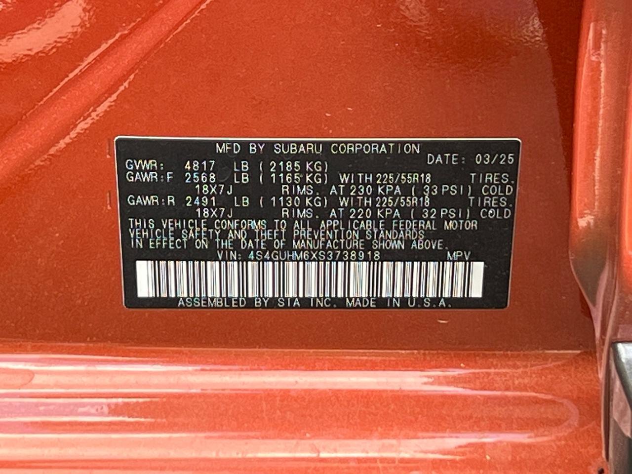 2025 Subaru Crosstrek Limited Hagerstown MD