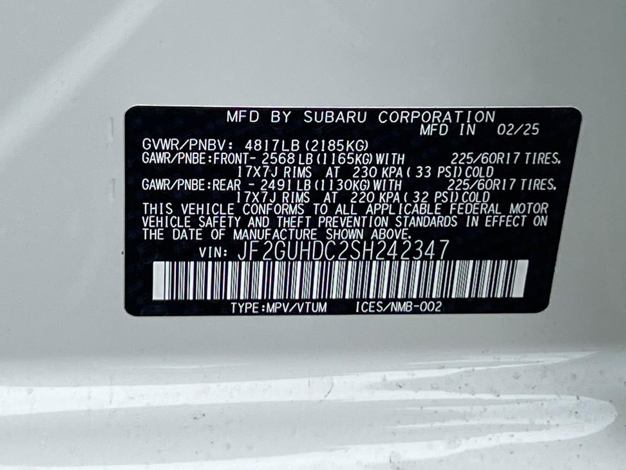 2025 Subaru Crosstrek Premium Hagerstown MD