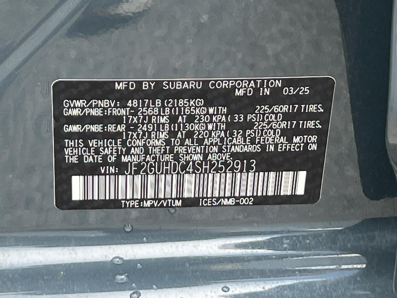 2025 Subaru Crosstrek Premium Hagerstown MD