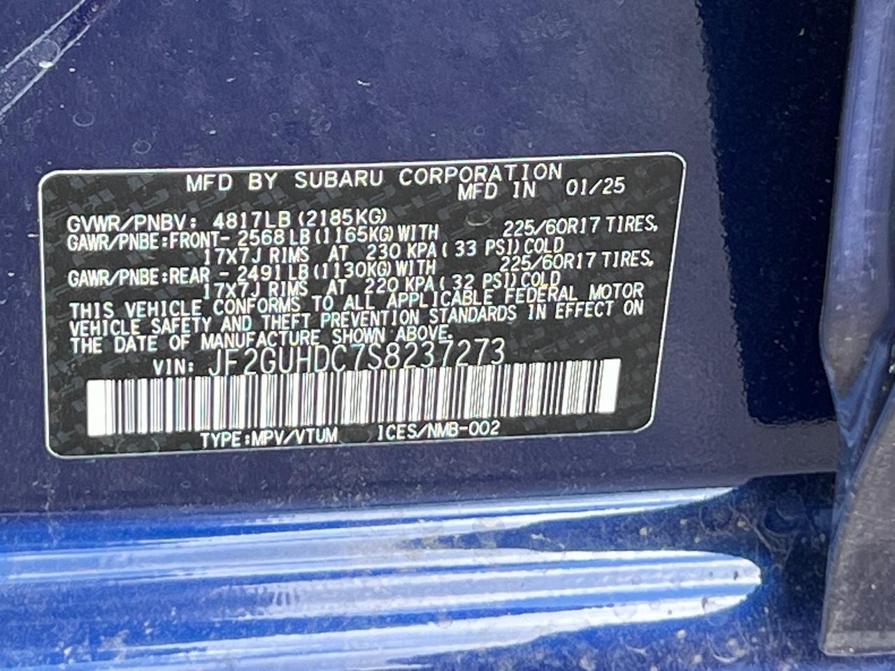 2025 Subaru Crosstrek Premium Hagerstown MD