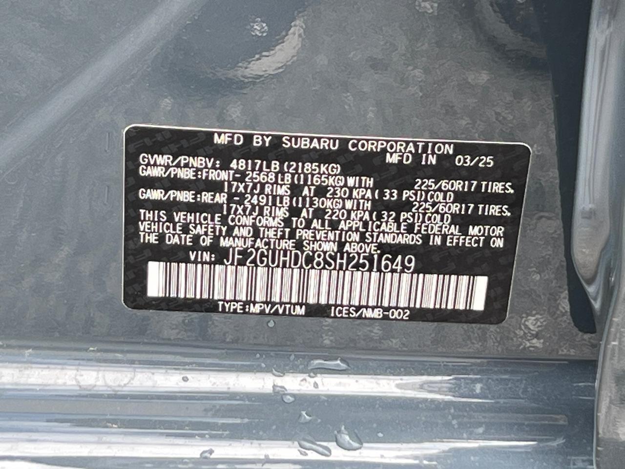 2025 Subaru Crosstrek Premium Hagerstown MD