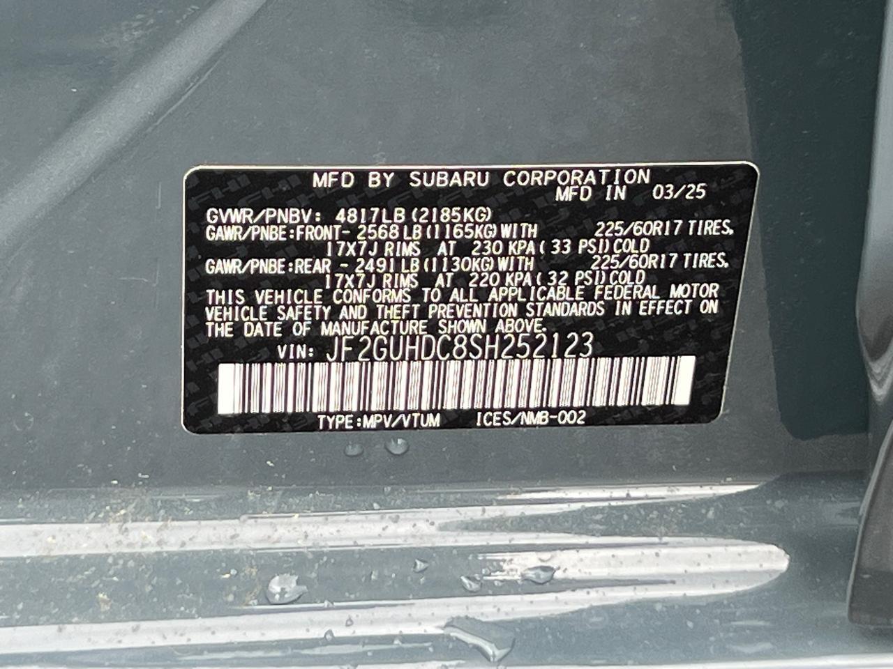 2025 Subaru Crosstrek Premium Hagerstown MD