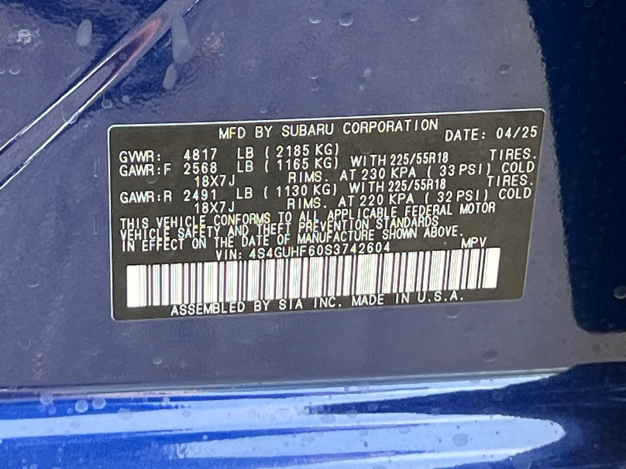 2025 Subaru Crosstrek Sport Hagerstown MD