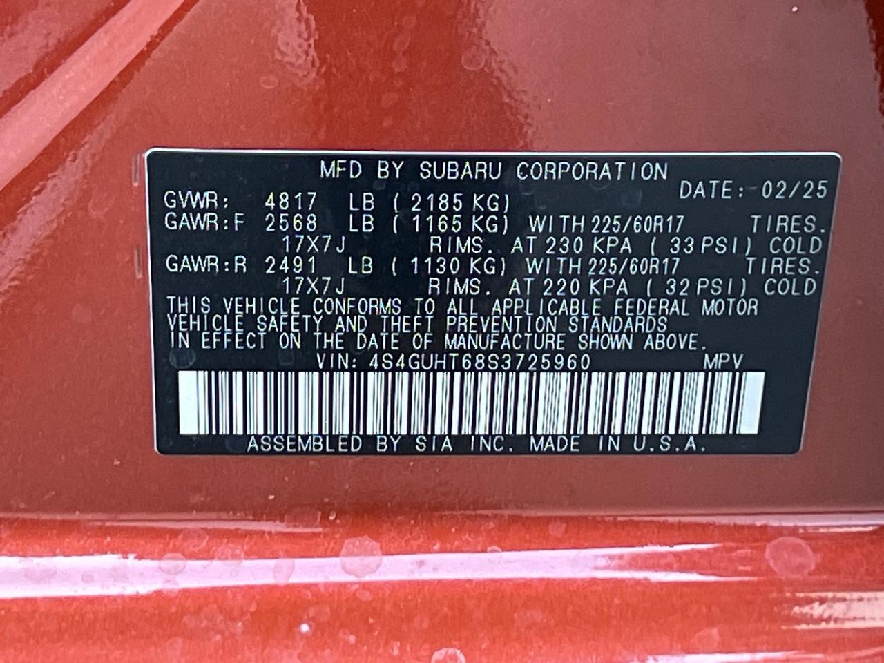 2025 Subaru Crosstrek Wilderness Hagerstown MD