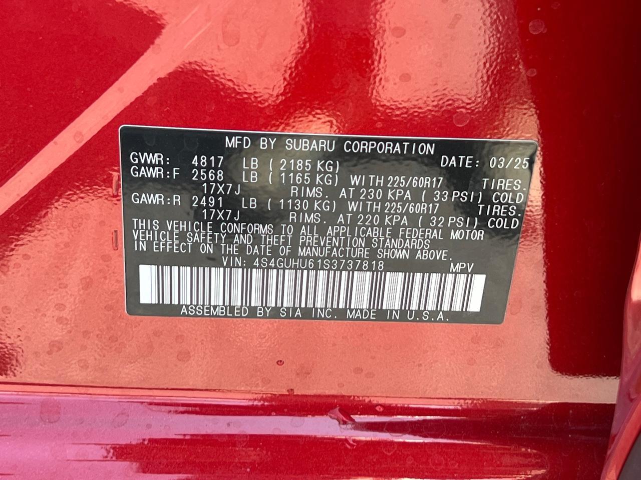 2025 Subaru Crosstrek Wilderness Hagerstown MD