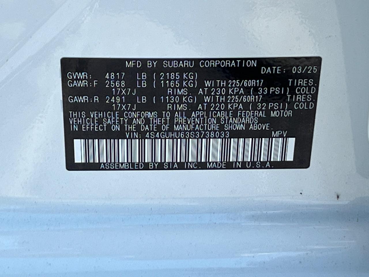 2025 Subaru Crosstrek Wilderness Hagerstown MD