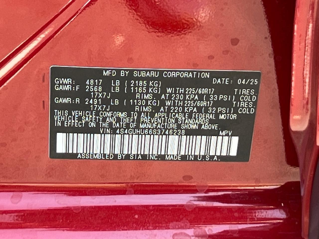 2025 Subaru Crosstrek Wilderness Hagerstown MD