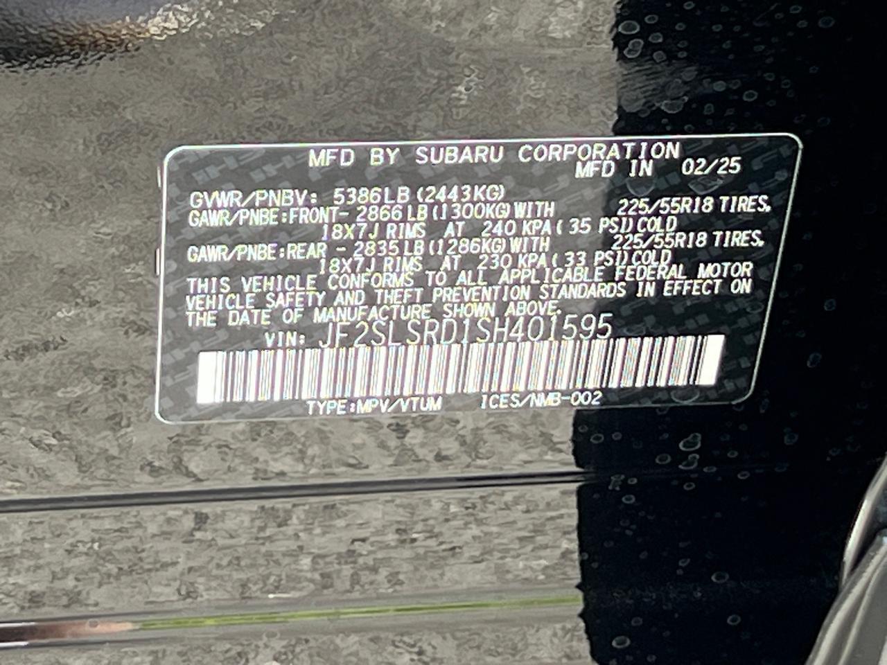 2025 Subaru Forester Hybrid Limited Hagerstown MD