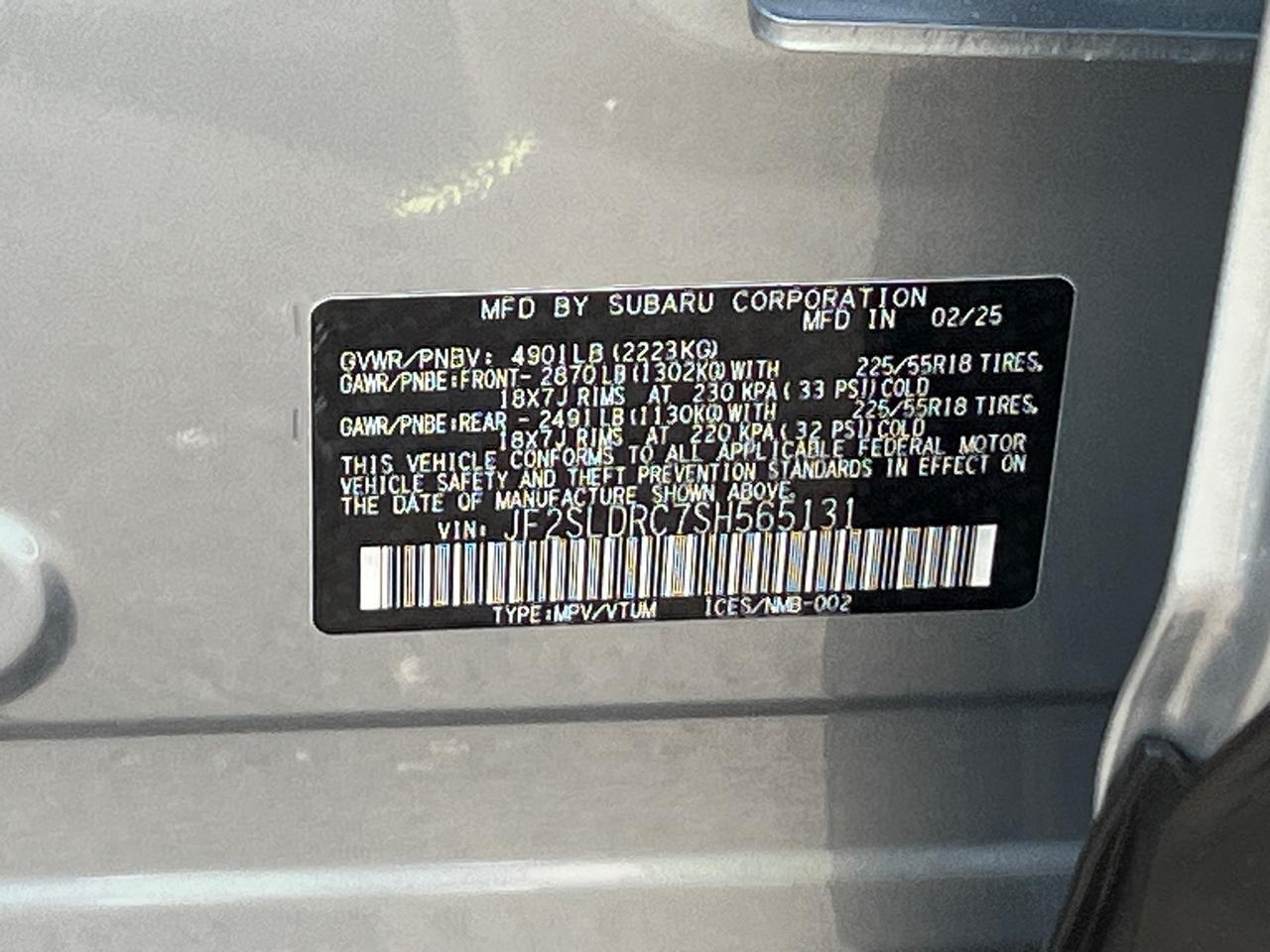 2025 Subaru Forester Limited Hagerstown MD