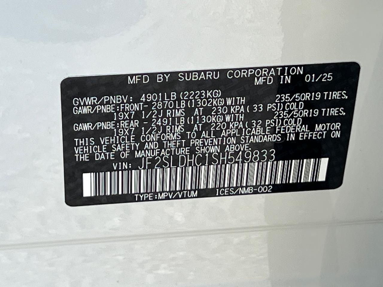 2025 Subaru Forester Sport Hagerstown MD